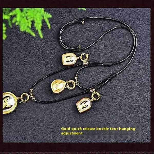 Product Introduction of Dây Da Mặt Dây Chuyền Dây Đeo Mặt Dây Chuyền, Không Có Trang Sức Bảo Vệ, Khóa Thông Dụng, Khóa Tháo Nhanh, Có Thể Điều Chỉnh, Thích Hợp Cho Ba, Bốn Và Năm Vòng Cổ Treo, Thích Hợp Cho Bạn Gái, Phong Cách Ngầu 5