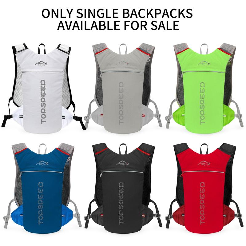 Unisex Colorblock & Letter Print Sports Water Backpack without Hydration Bladder, Sporty Lightweight Backpack for Running Cycling Hiking Skiing Camping, Running Vest, Sports & Outdoor Accessories 5