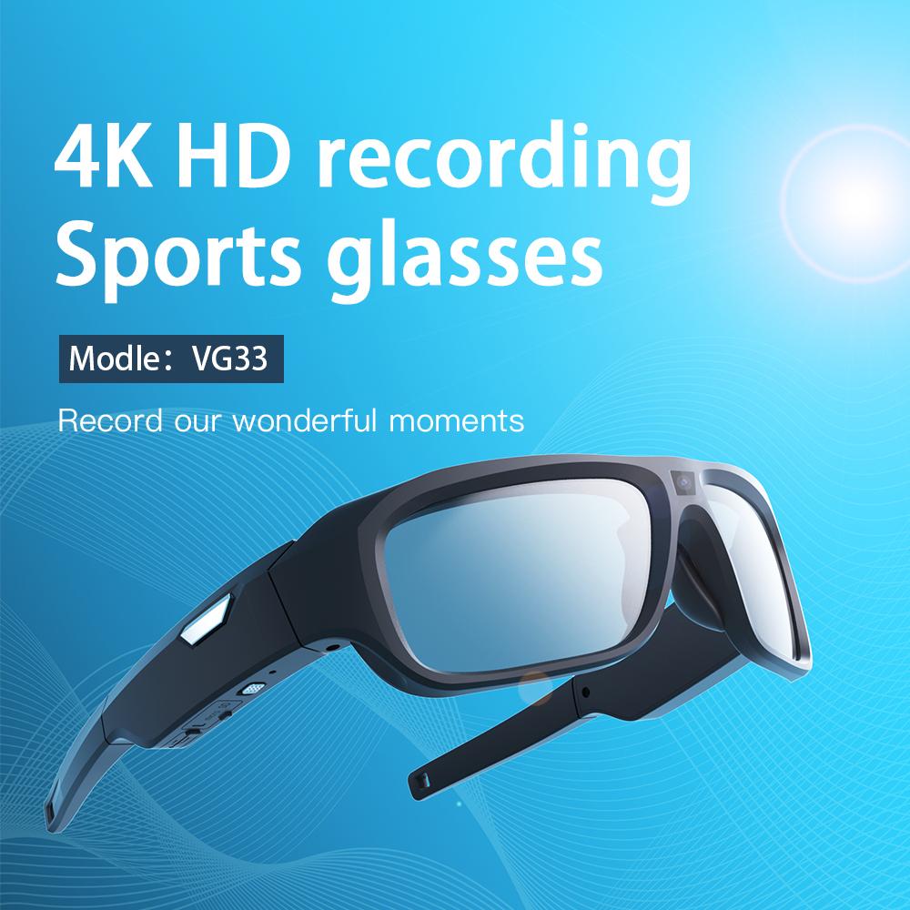 4K HD FPV Smart Glasses WIFI Camera 1080P Video Recording Mini Wireless Bodycam Vlogging POV Action Sports Motorcycle Cycling - Image 3