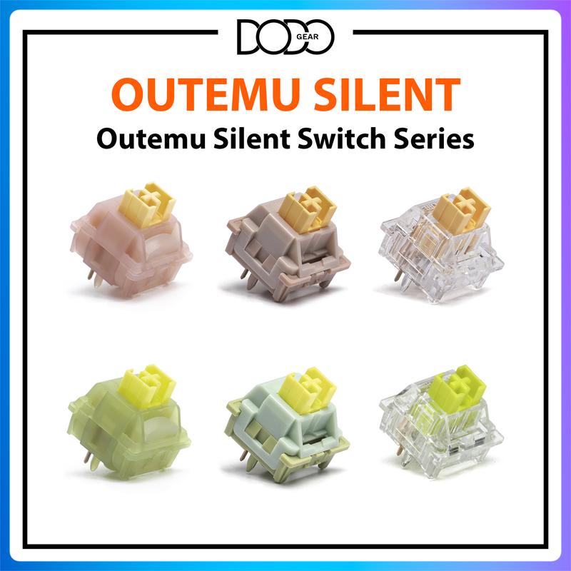 Switch Outemu Silent Lime Peach Gray White Yellow công tắc bàn phím Switch Silent yên tĩnh không tiếng DoDo Gear