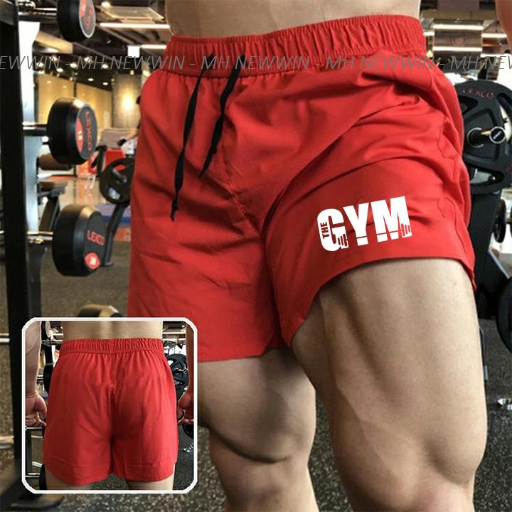 QUẦN ĐÙI THỂ THAO NAM - IN LOGO GYM - CHẤT THUN MÈ - SIZE 45-100KG 1