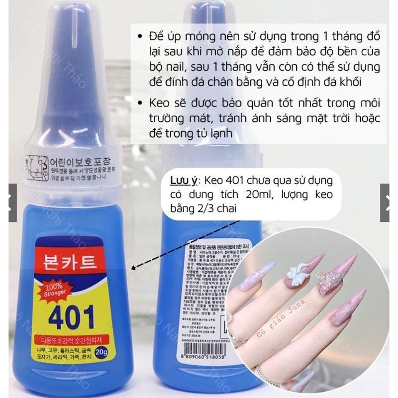 Keo 401,Keo Dán Móng Úp ,Keo Đính Đá , Keo Gắn Charm ( Hàng Tốt )