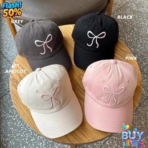 หมวกเบสบอล ดีไซน์กุทัณฑ์เกาหลี สำหรับเด็กผู้หญิง หวาน น่ารัก และโรแมนติก หมวกสีชมพู อเนกประสงค์ ท็อปนุ่ม หมวกปากเป็ด อินเทรนด์ แฟชั่นขั้นสูง ดีไซน์สวย ปี 2025 พร้อมสต็อก