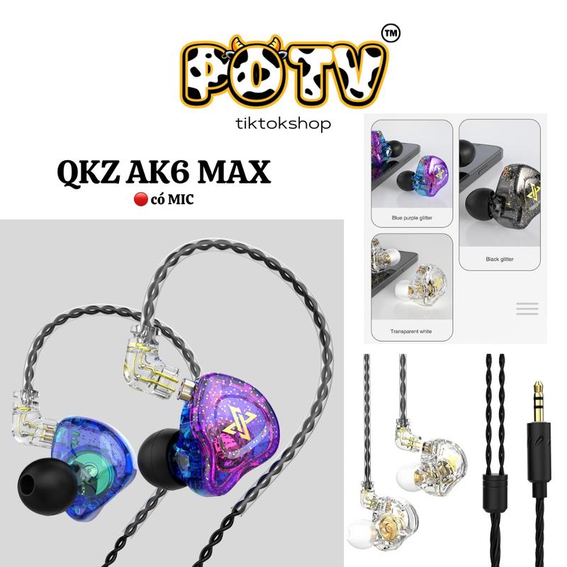 Tai nghe dây gaming QKZ AK6 có MIC chiến game