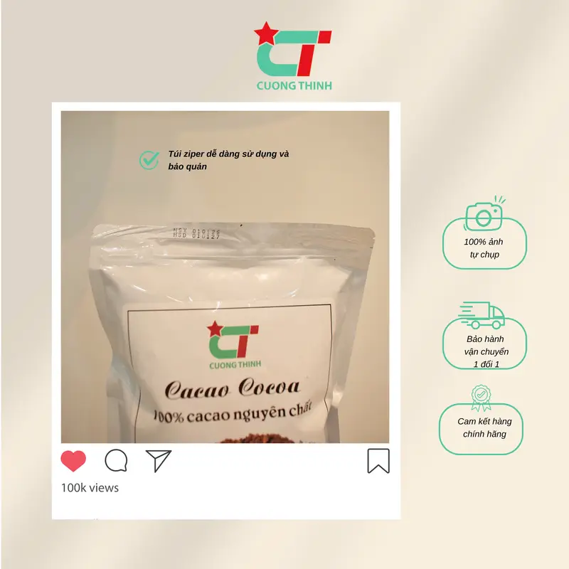 Bột Cacao Nguyên chất Malay 3