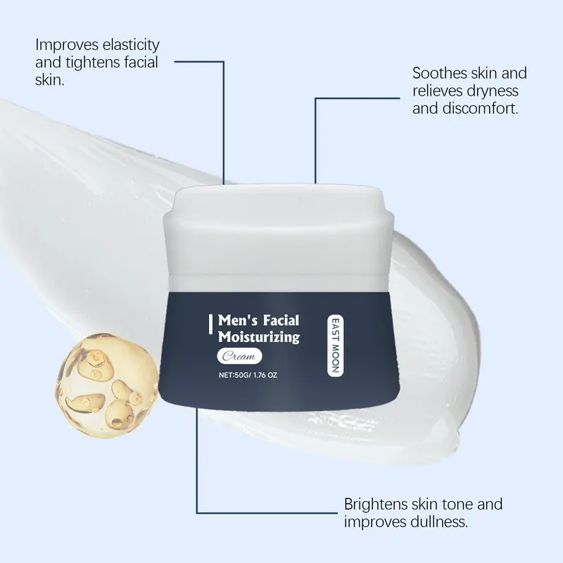 Men's Facial Moisturizing Cream, Hydrating Face Cream, Moisturizing Face Cream, Face Lotion for Men, Skin Care Product for Men 3