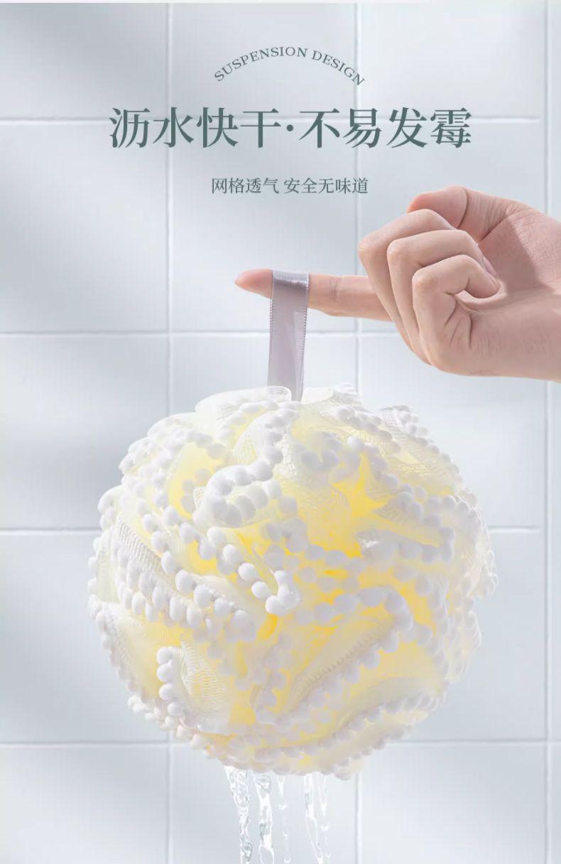Product Introduction of [1300+ People Ordered Within a Week] Bath Ball Large Bath Flower Ball Soft Non-Flaking Bath Towel Shower Durable Back Scrubber Foaming Bath Bath Sponge Scrub Towel 9