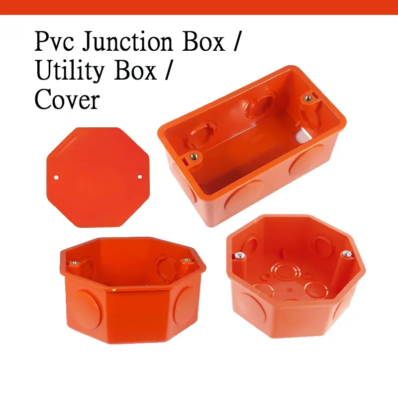 PVC Orange Junction Box/ Utility Box / Cover,Utility Rectangle Junction ...