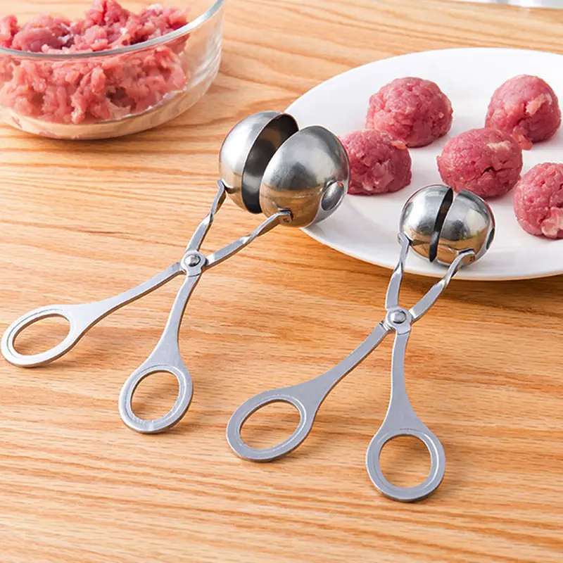 Dụng Cụ Làm Thịt Viên, Chất Liệu Thép Không Gỉ, Dụng Cụ Kẹp Nhà Bếp Gia Đình, Dụng Cụ Làm Thịt, Cá, Thịt Bò, Cơm, Tay Cầm Khuôn, Muỗng Múc, Phụ Kiện Và Dụng Cụ Nhà Bếp 1