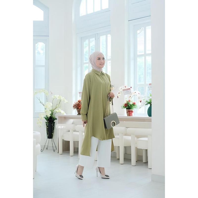 Product Introduction of Long Tunik Lady Jumbo Oversize LD 120cm Muat Bb 80kg Airflow Crinkle 0