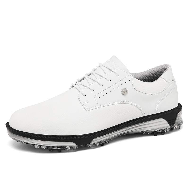 Plus Size Golf Shoes for Men Breathable Nail Resistant Non slip Lace up Sports Shoes 0