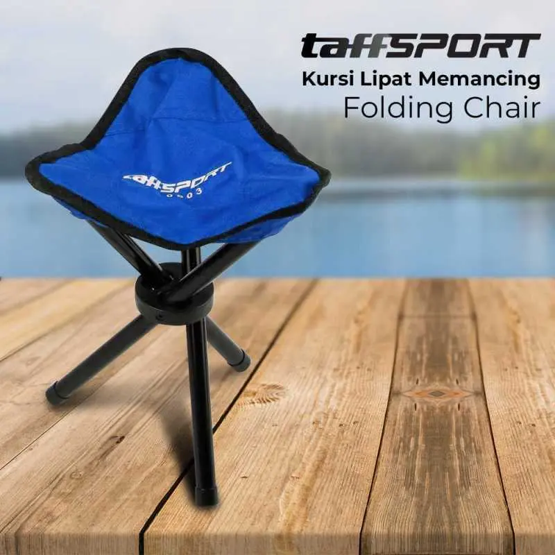 TaffSPORT Kursi Lipat Memancing Folding Legged Beach Stool Chair - A0003