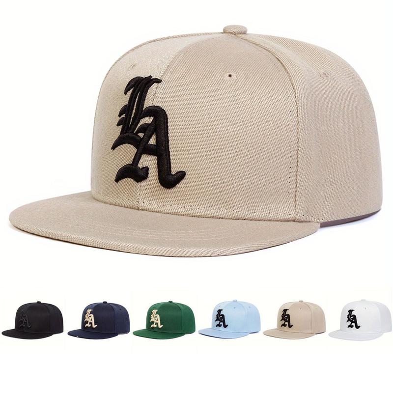 Men Gothic Letter LA Embroidered Hip Hop Hat Outdoor Sport Adjustable ...