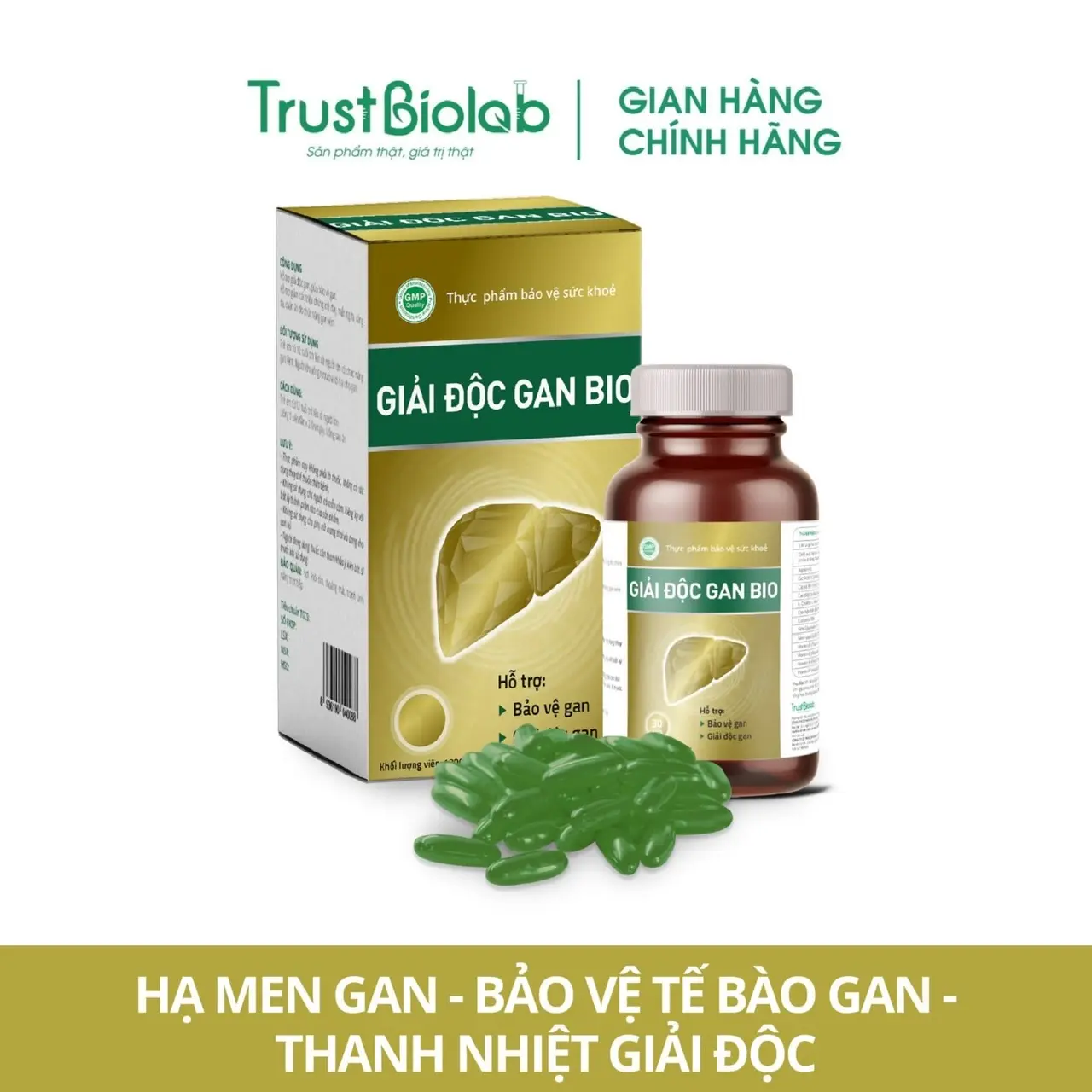 Viên uống Giải độc gan BIO- bảo vệ Gan, bổ Gan, tăng cường chức năng Gan - BIOLAB [Hộp 50 viên]