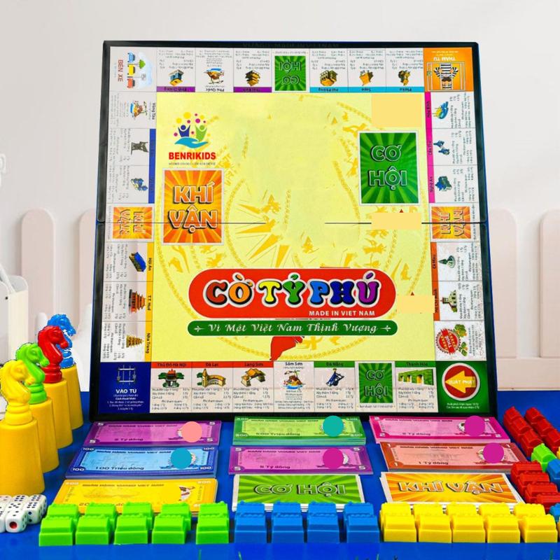 Cờ Tỷ Phú Phiên Bản 4 Người Chơi Khám Phá Các Địa Danh Việt Nam Đồ Chơi Board Game Dạy Trẻ Tư Duy Làm Giàu
