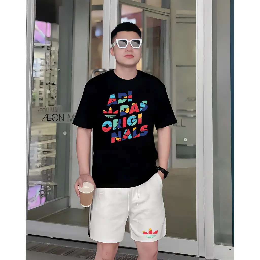 Bộ Hè Thể Thao Tay Ngắn ADI 7 Sắc Sành Điệu, Fom Nam Nữ Tay Lỡ Kèm Chất Cotton Khô Mềm Mịn Siêu Hót Sport Top
