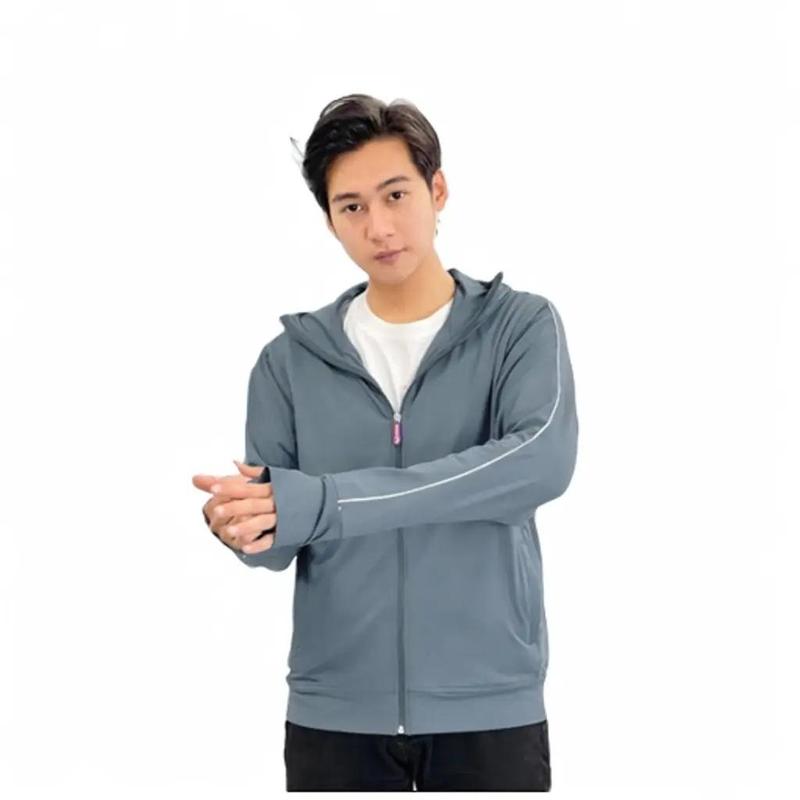 Áo chống nắng nam CARDINA 2 lớp chất Aircool làm mát viền thể thao chống tia UV thiết kế lưới tản nhiệt chống nóng 4NHM01