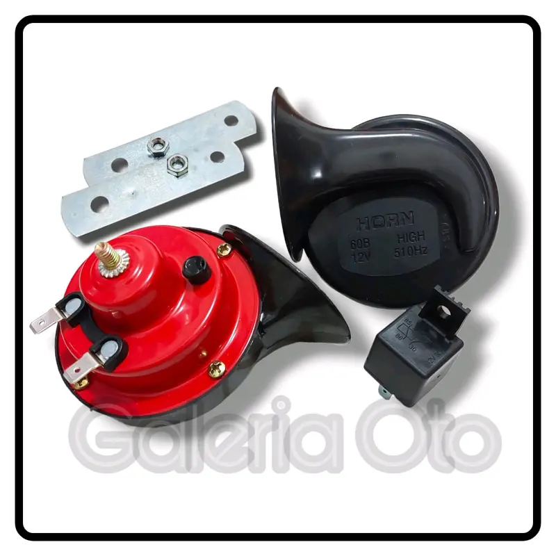 Klakson / Kelakson Keong 12 Volt + RELAY 12 Volt / Snail Horn 12 Volt + RELAY 12 Volt ( Merk TMC Original ) Untuk MOBIL DAN MOTOR Accessories Car 1
