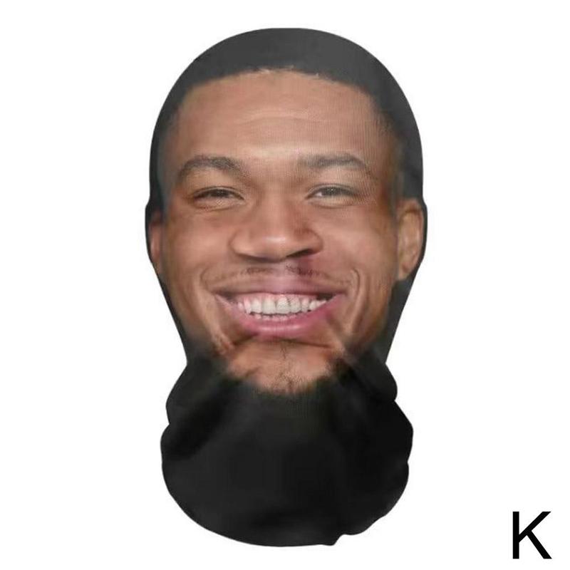 Product Introduction of 3D Printed Seamless Kanye Face Mask Celebrity Face Mask Funny Head Cover Riding Scarf Cosplay Headwear Hip Hop Hood 34