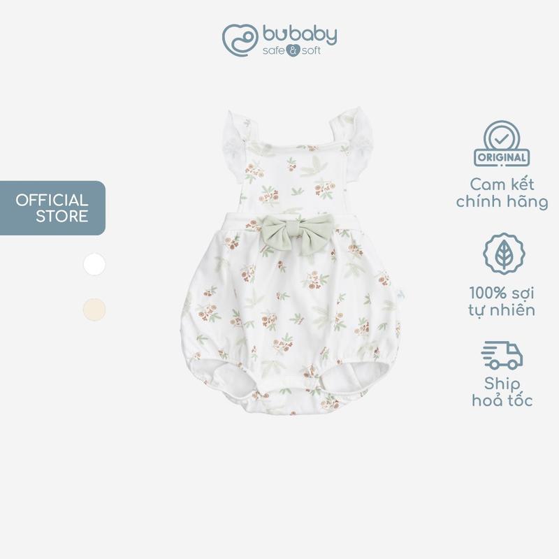 Bộ đồ liền thân yếm bé gái Mimo cho bé từ 1 đến 12 tháng - BCT203100 | Quần áo BU Baby chính hãng