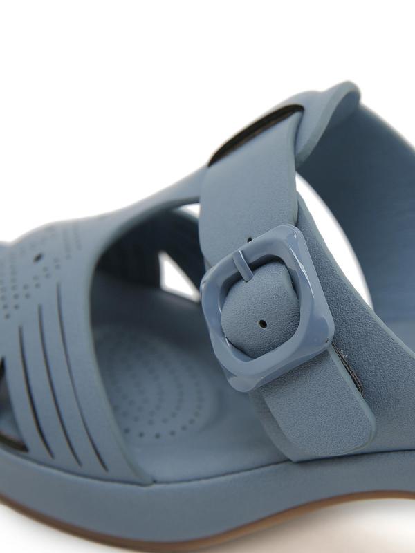 Women's Elegant Solid Color Platform Sandals, Fashionable Round Toe Wedge Sandals for Summer, Lightweight Breathable Comfortable Shoes for Daily Wear, Girl 2