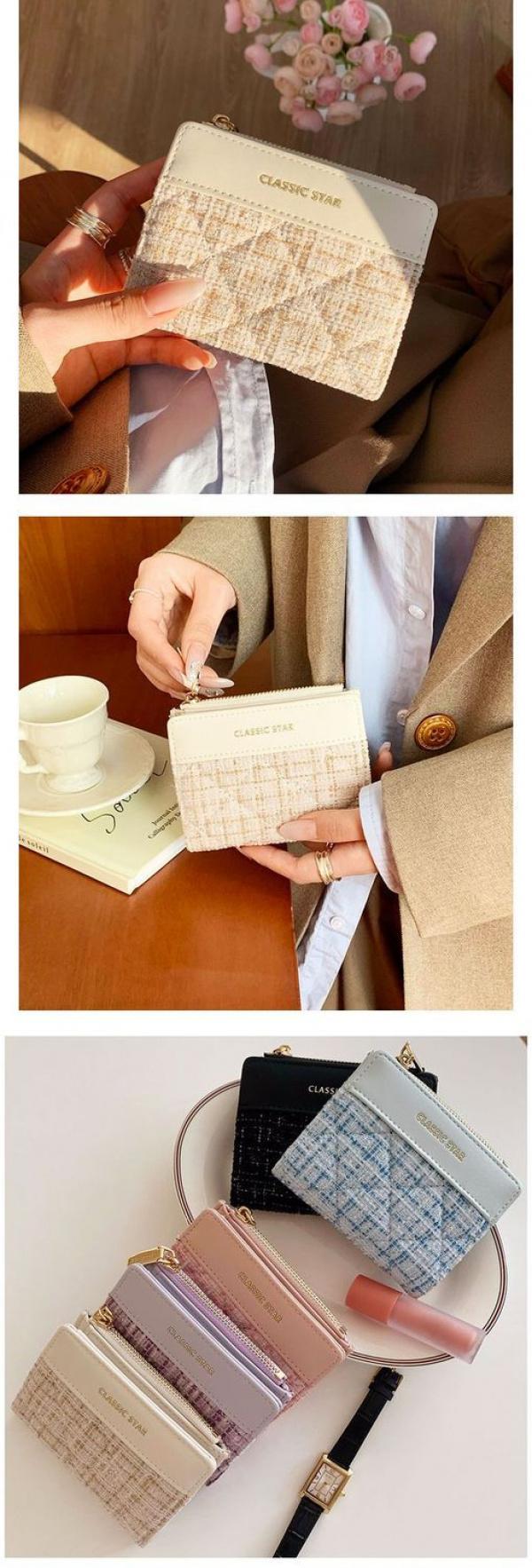 Product Introduction of [In Stock] Women's Wallet, Coin Purse, Card Holder, Leather Material, Fashion, Versatile, Casual 12