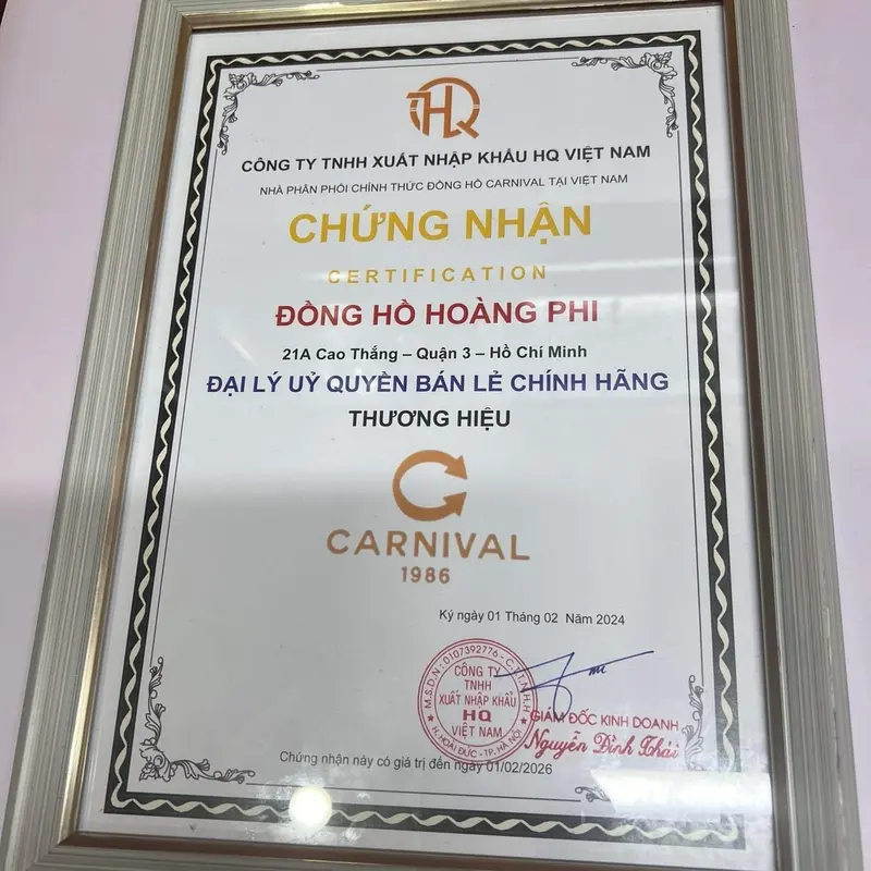 Đồng hồ đeo tay Nam Carnival 8131G Máy Cơ - Kính Saphiare - 40mm [Hàng Chính Hãng] Watch Caro 8