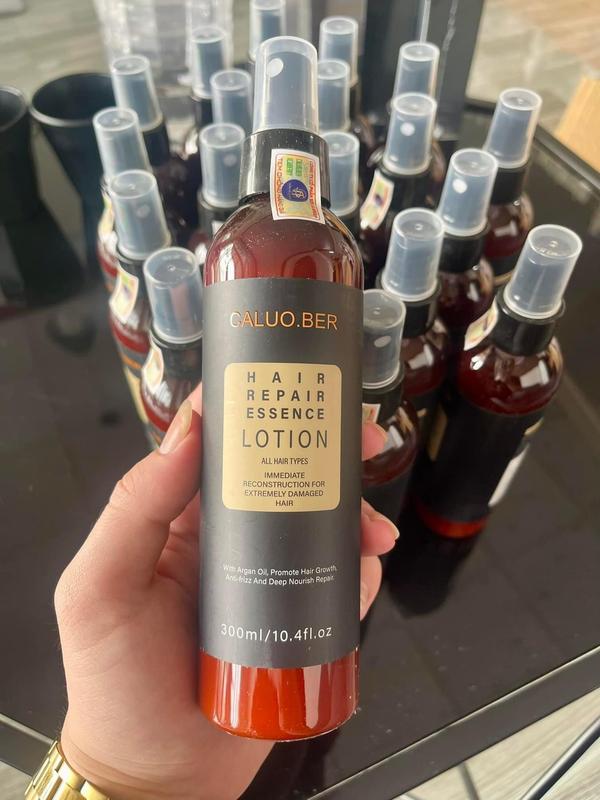(CHÍNH HÃNG) Xịt dưỡng Caluo.Ber giúp tóc siêu mềm mượt, phục hồi tóc COLLAGEN Hair Repair Essence Lotion  300ml