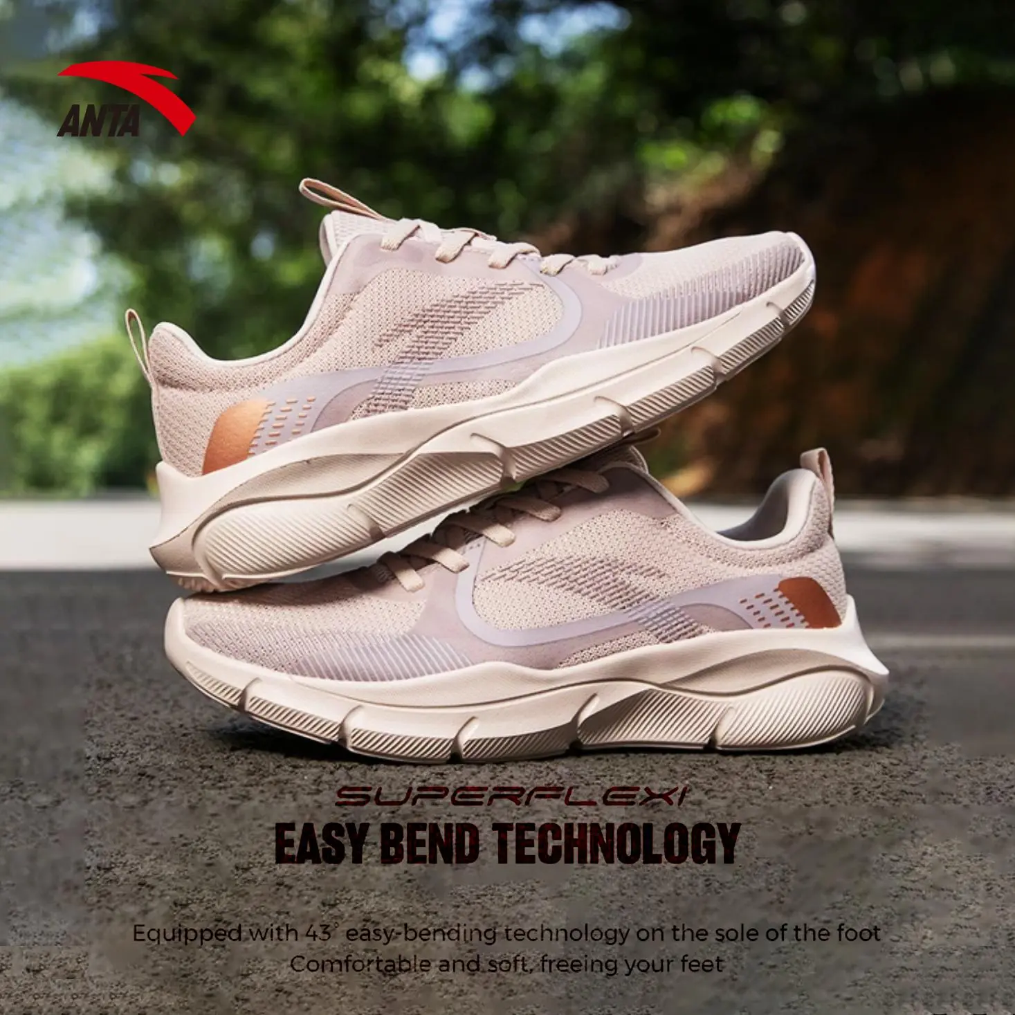 ANTA Women Brisk Walking Training Shoes Breathable Hiking Shoes for Women Sports Sneakers 922427708
