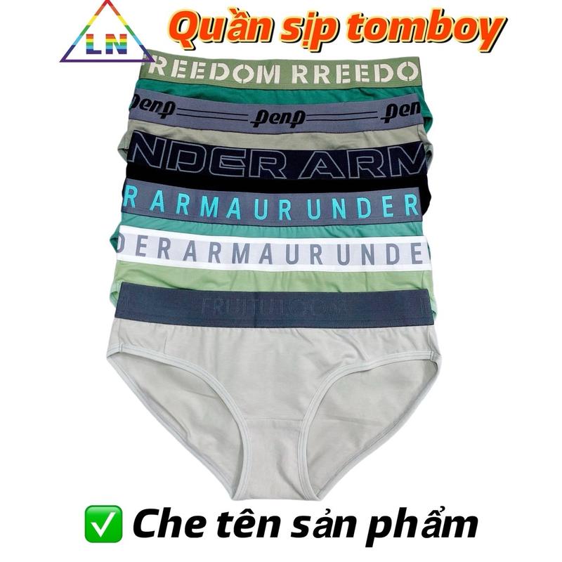 Combo 6 quần sịp tomboy 6 màu ( đai lưng ngẫu nhiên), quần lót nữ, tomboy.
