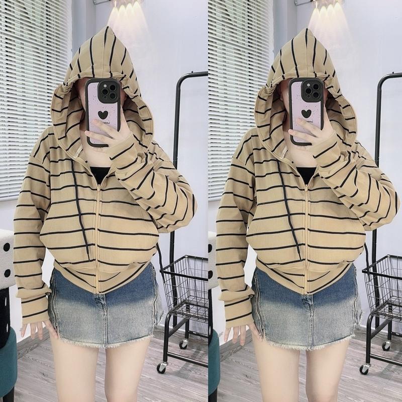 BST Áo Khoác sọc, 6 túi, chất mát, áo khoác đi nắng, by HFshop 6