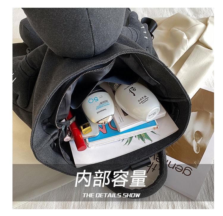 Product Introduction of Ba Lô Vải Bố Búp Bê Mickey, Thời Trang, Phong Cách Phương Tây Thường Ngày Sức Chứa Lớn, Thích Hợp Đi Du Lịch, Túi Đi Học Học Sinh, Hàng Mới Về Năm 2024 Nam Bag Backpack Đeo Vai 4