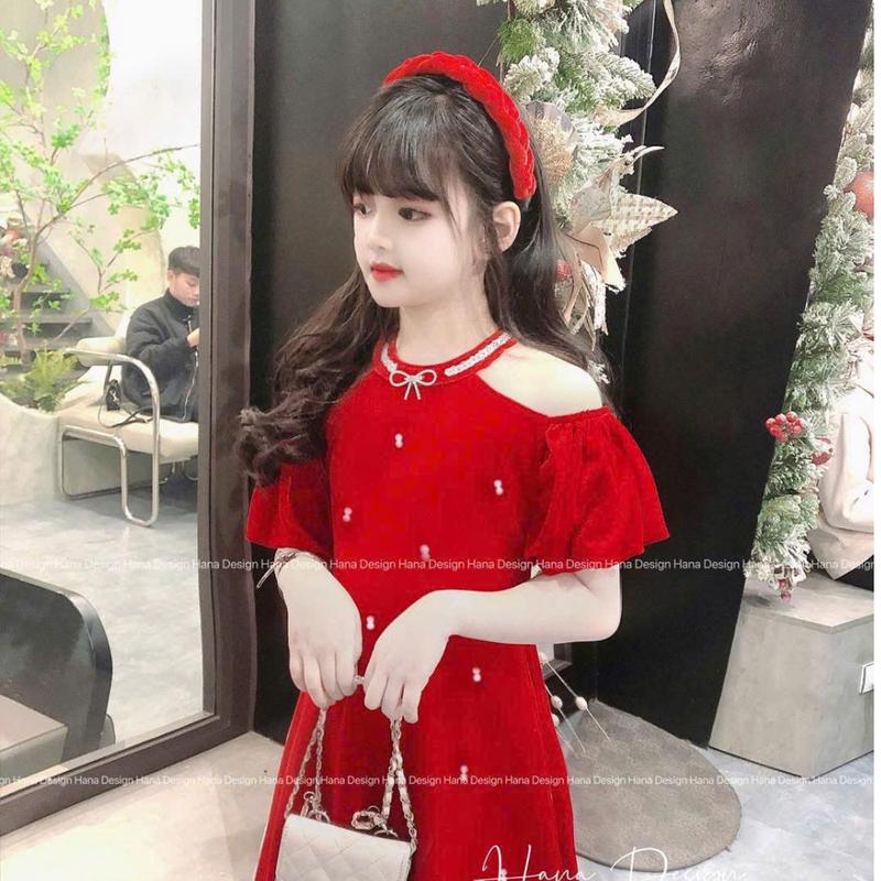  Mã S9:  20kg - 60kg  Sét áo dài chất cotton lạnh hở vai kèm quần chất lụa mịn cho bé gái   không kèm cài   