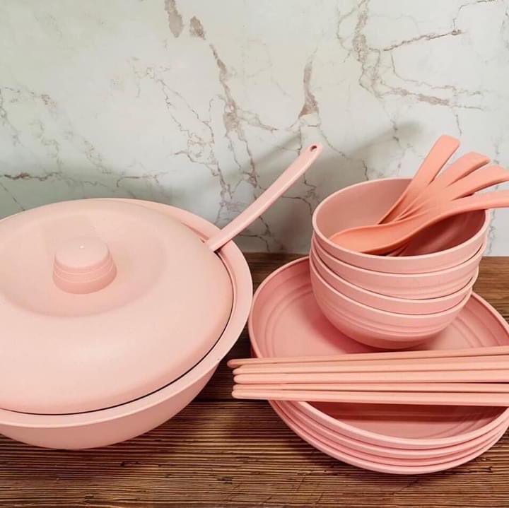 COMBO FULL CHÉN BÁT DĨA TÔ MUỖNG ĐŨA LÚA MẠCH