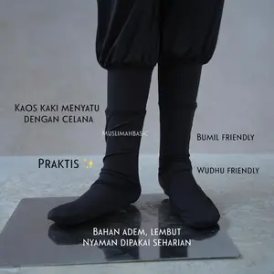 Nadia Innerpants Muslimah Basic MusBa ORI Celamis Polos Jumbo Adem Wudhu Friendly Premium Terlaris Stok Terbatas