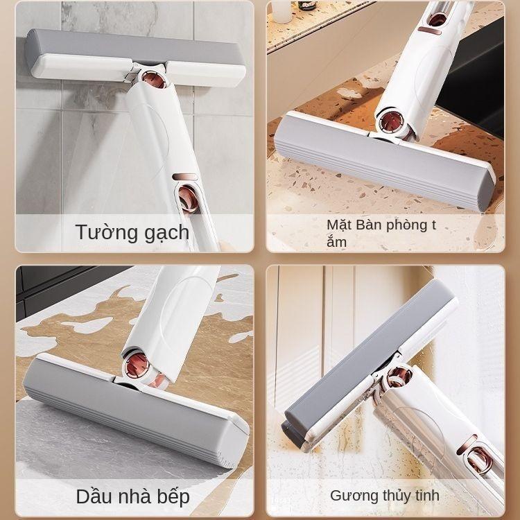 Cây Lau Nhà Cầm Tay Mini, Để Khử Trùng Và Hấp Thụ Nước, Không Cần Rửa, Bàn Xoay, Thích Hợp Để Vệ Sinh Nhà Bếp Và Phòng Tắm，cọ vệ sinh bồn cầu 2