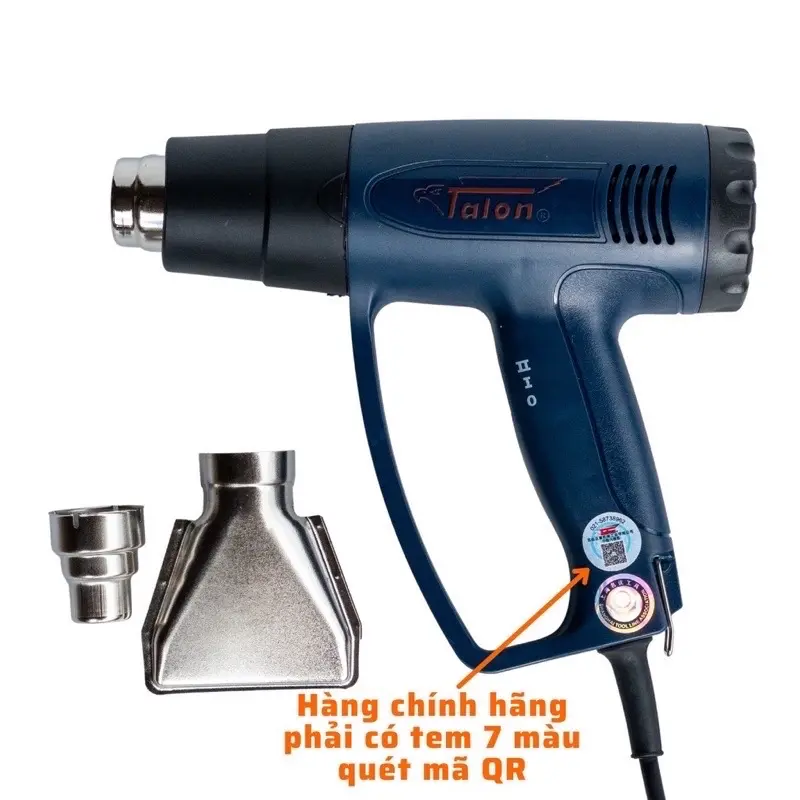 [ CHÍNH HÃNG CTY ]Máy khò hơi nóng TaLon chính hãng 2000w,  BẢO HÀNH 3 tháng, khò giỏ quà, bọc non nước, dán decal xe vv