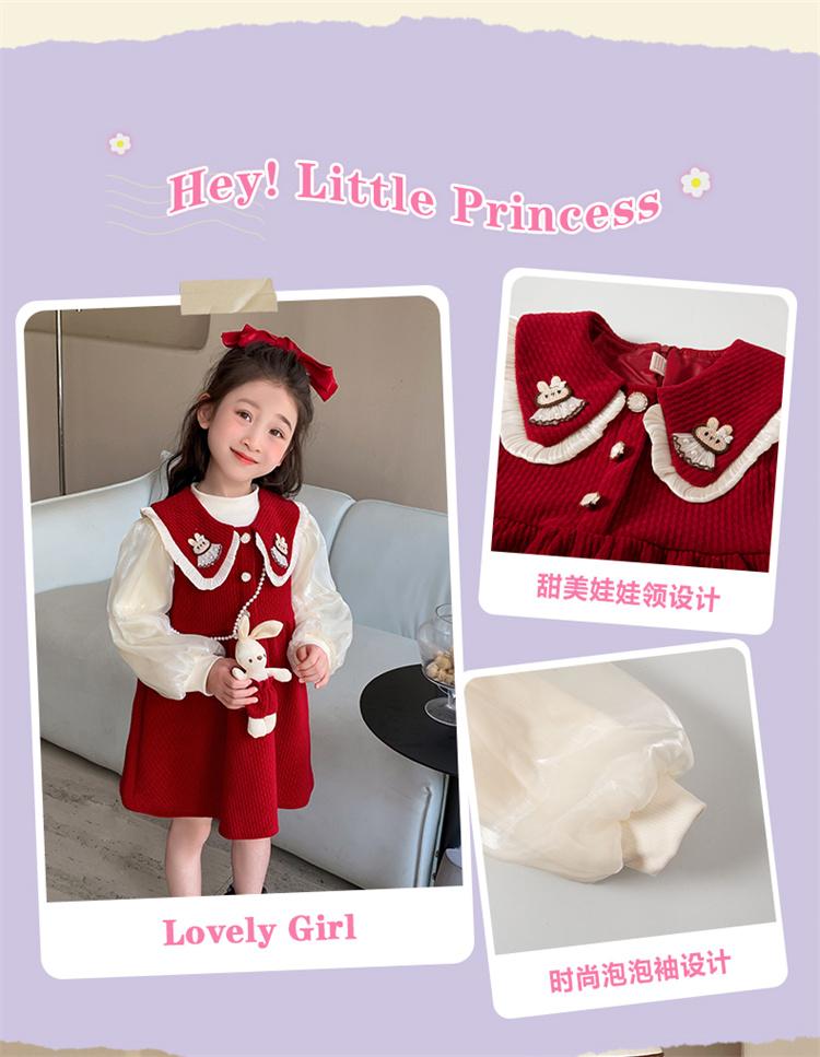 Product Introduction of Bộ váy Giáng sinh cho bé gái, thích hợp cho mùa thu và mùa đông 10