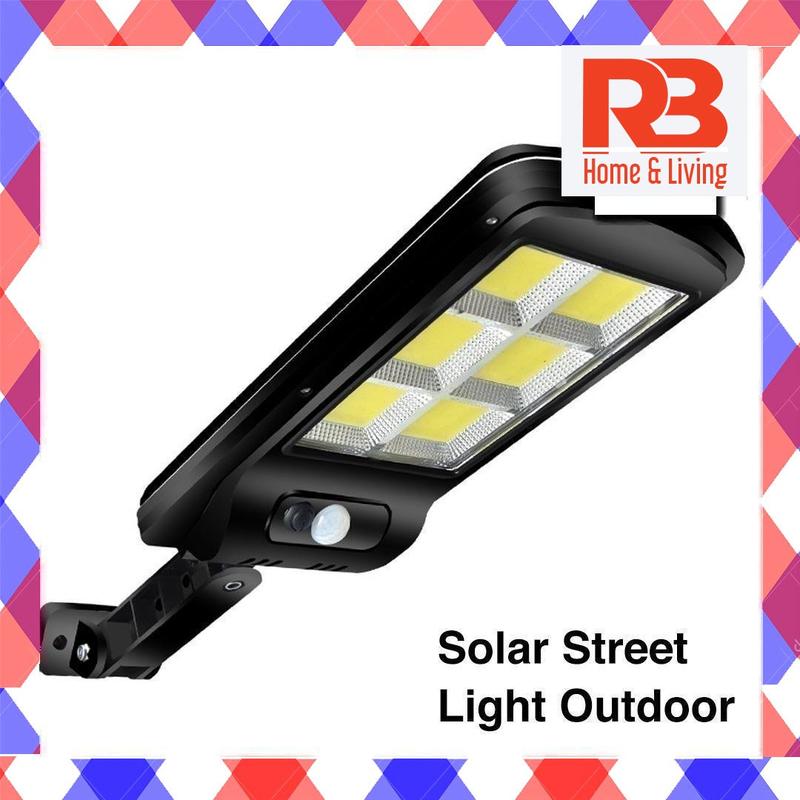 (PJ) Solar Street Light Outdoor Lighting 3 Modes Remote Control Wall ...