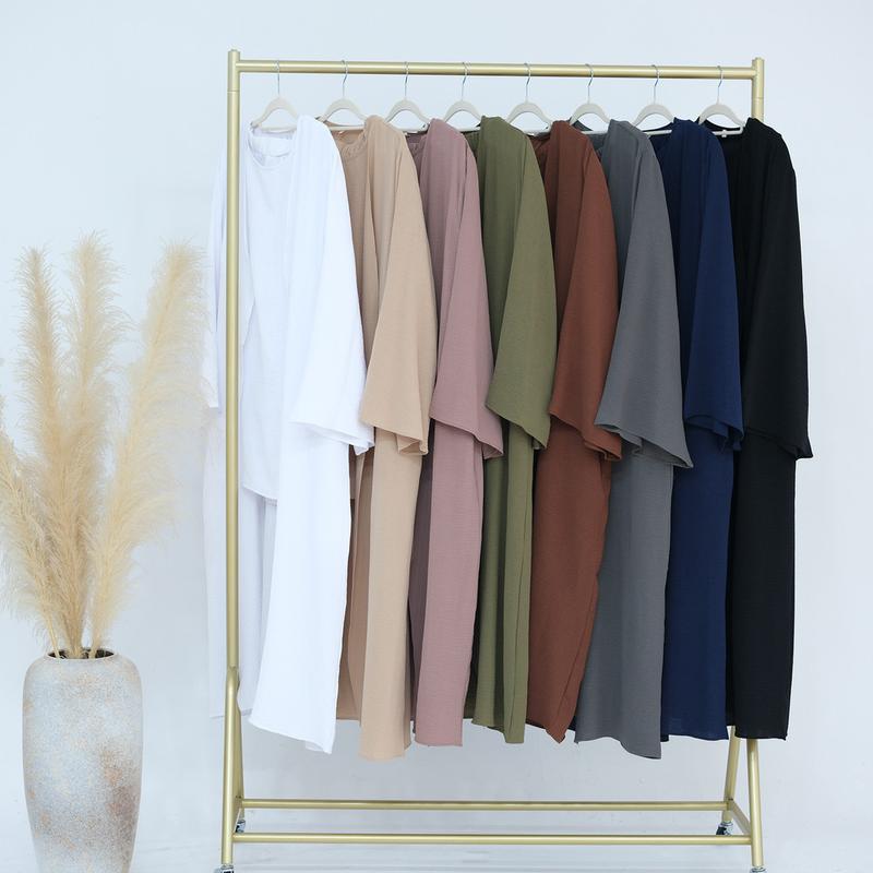 Ramadan Dubai Fashion Cardigan Abaya 3 sets maxi dress Islam Arab Jubah robe Women Wear Kaftan Abaya Cloak Suit Muslim dress baju raya Muslimah Fashion Malaysia abaya 8