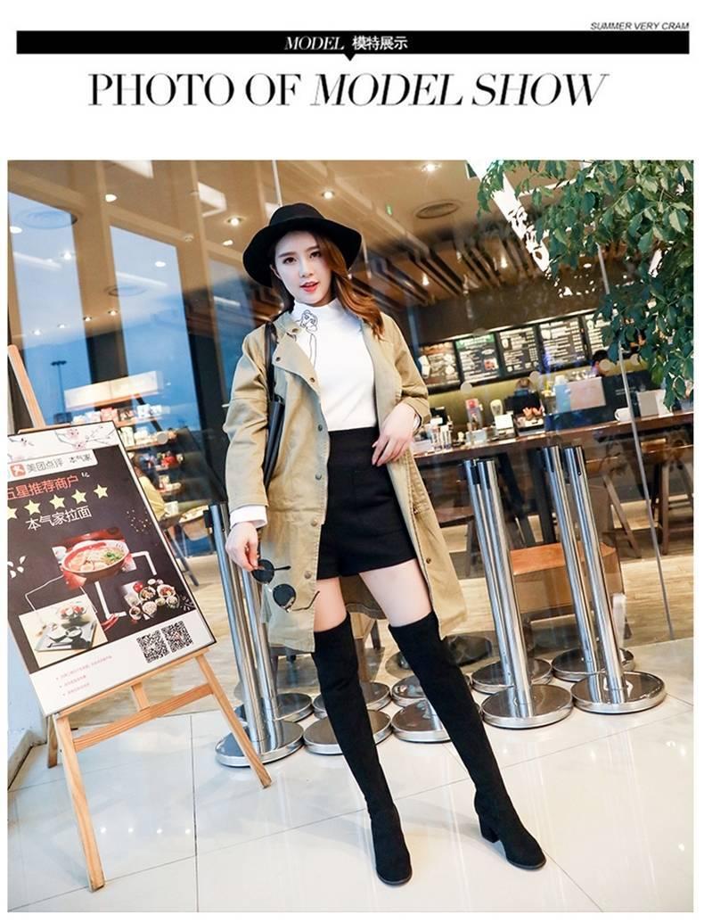Product Introduction of Bốt Dài, Nữ, Trên Đầu Gối, Gót Khối, Mỏng, Co Giãn, Cao Gót, Hàng Mới Về 2022, Thích Hợp Cho Mùa Thu Và Mùa Đông, Bốt Nữ Người Nổi Tiếng Trên Internet 8
