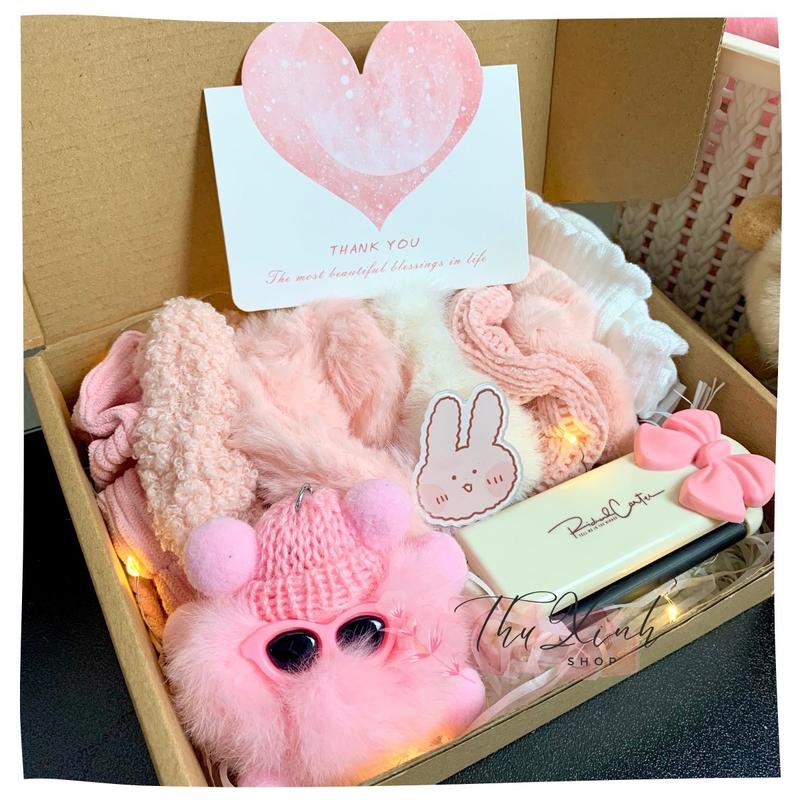 [GIFT BOX 1 ] Quà tặng cho bạn nữ, người yêu ngày Sinh nhật, 20 tháng 10, ngày kỉ niệm... nhiều phụ kiện đáng yêu.