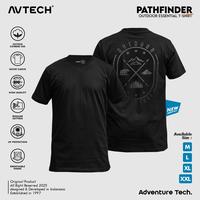 Gambar AVTECH - T-Shirt Kaos Lengan Pendek Pria Wanita Outdoor Casual Cotton Combed - PATHFINDER - M, Hitam dari Avtech Adventure Technology Kota Administrasi Jakarta Timur 1 Tokopedia