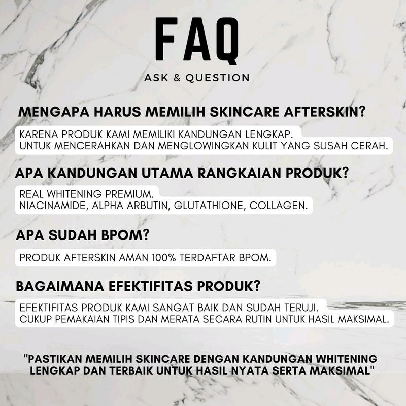 [SKINCARE PRIA] AFTERSKIN Whitening Serum Collagen Pemutih Wajah BPOM HALAL 4