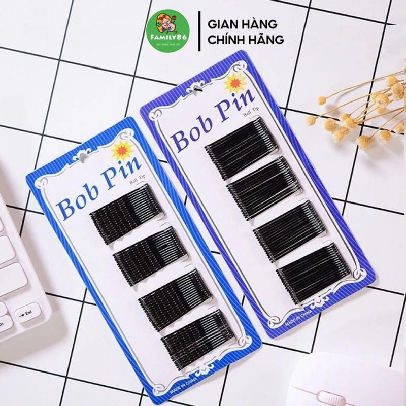 Kẹp Tăm Đen Kẹp Tóc Mái Gáy, Kẹp Ghim Tăm Cài Tóc Cố Định Tạo Kiểu Cặp Tăm Đen Sóng