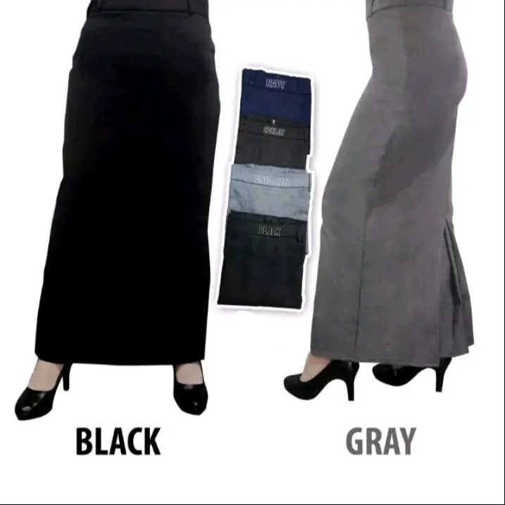 rok kerja/rok span/rok bahan rempel Wanita