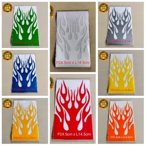 stiker spakbor lidah api untuk semua motor Motorcycle