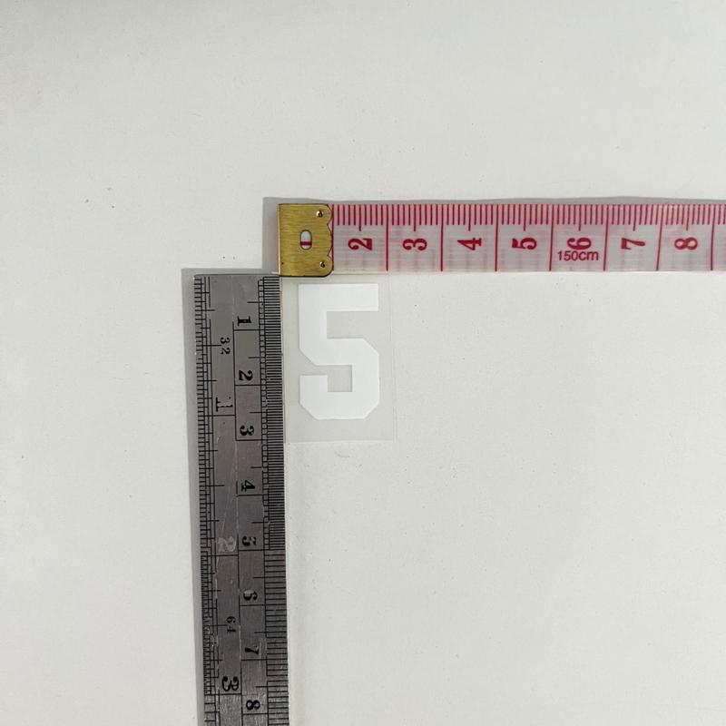 ตัวรีดร้อนติดเสื้อผ้า ตัวอักษร 0-9 สีขาว ฟ้อนบาสเก็ตบอลเท่ๆ รีดได้ทุกเนื้อผ้า ใช้งานง่าย 6