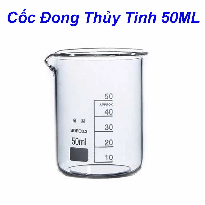 Cốc Đong Thủy Tinh Thí Nghiệm 50ml,100ml,250ml,500ml,1000ml 2