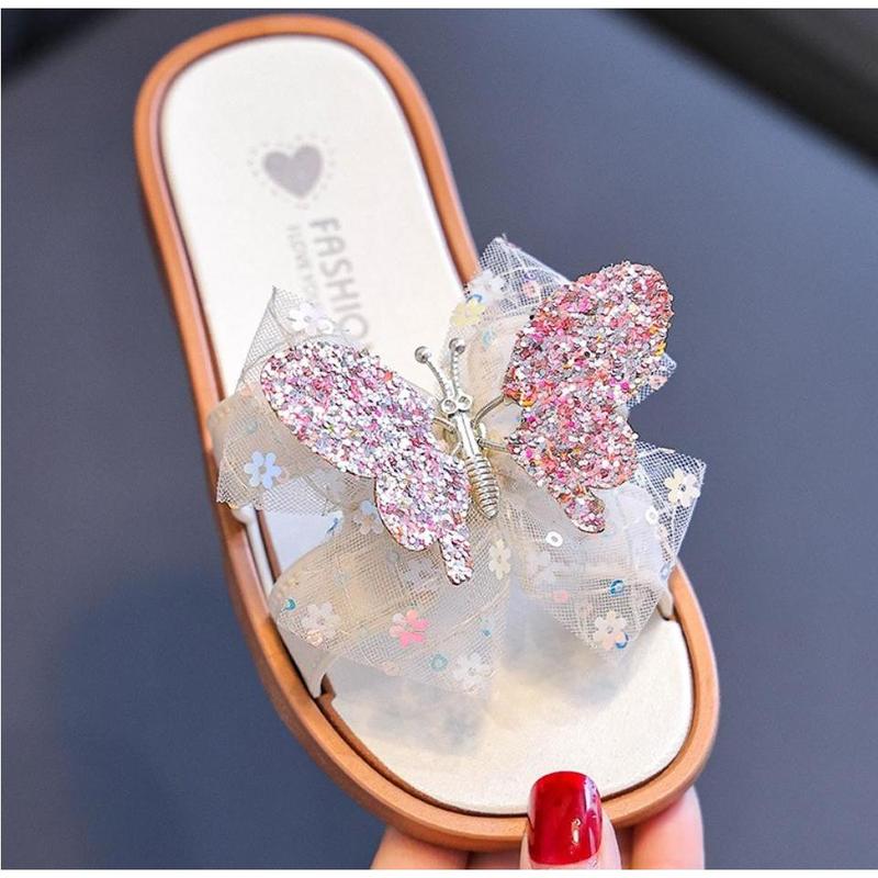 [3-10.tuổi] BM625 Dép lê gắn bướm siêu cute Size 26-35 mềm, êm nhẹ đáng yêu cho bé gái  BM107 dép lê, mềm, êm cho bé gái 8
